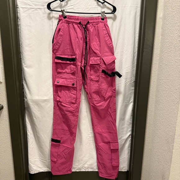American Stitch Pants - American Stitch Pink Cargo Joggers